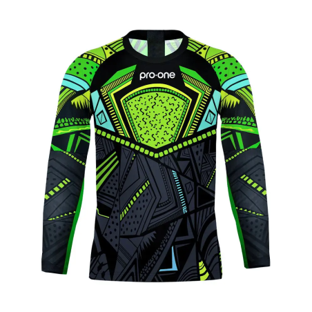 Camiseta Arquero M/Larga Pro-One Tempo RX Negro/Verde